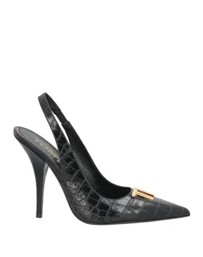 Tom Ford Woman Pumps Black Size 7.5 Calfskin