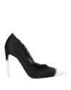Tom Ford Woman Pumps Black Size 6 Viscose, Silk