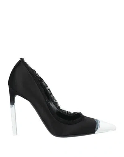 Tom Ford Woman Pumps Black Size 6 Viscose, Silk
