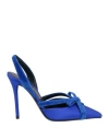 Tom Ford Woman Pumps Bright Blue Size 7.5 Textile Fibers In Blue