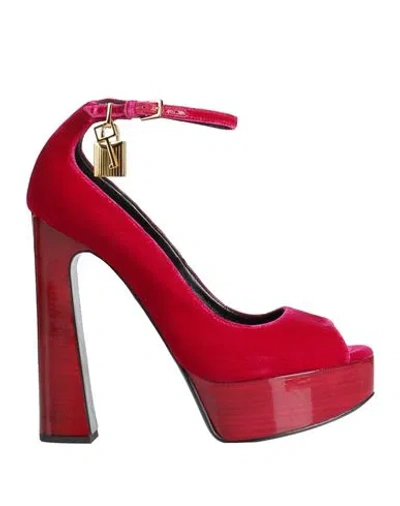 TOM FORD TOM FORD WOMAN PUMPS FUCHSIA SIZE 9.5 TEXTILE FIBERS