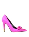 Tom Ford Woman Pumps Fuchsia Size 6 Viscose, Silk, Brass In Pink