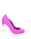 Tom Ford Woman Pumps Fuchsia Size 7.5 Viscose, Silk In Pink