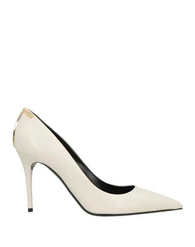 Tom Ford Woman Pumps Ivory Size 7.5 Leather