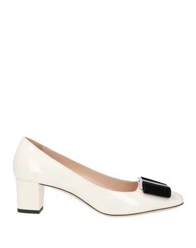 Tom Ford Woman Pumps Off White Size 8.5 Calfskin