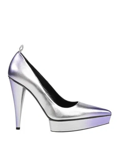 TOM FORD TOM FORD WOMAN PUMPS SILVER SIZE 8 SHEEPSKIN, BRASS
