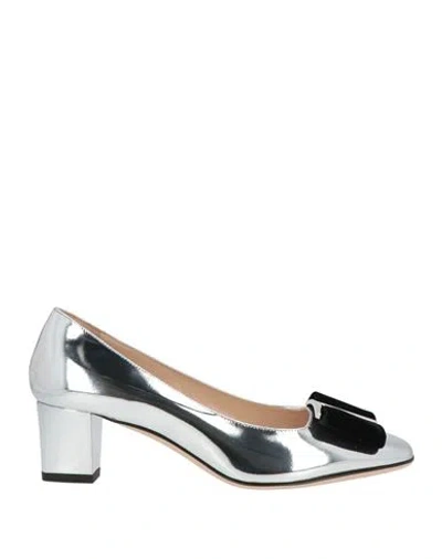 Tom Ford Woman Pumps Silver Size 9 Calfskin
