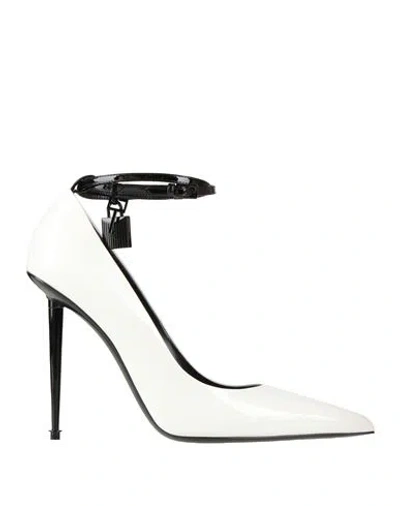 Tom Ford Woman Pumps White Size 6 Calfskin