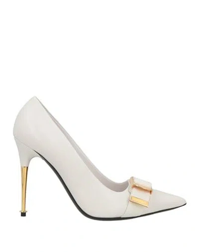 Tom Ford Woman Pumps White Size 9 Sheepskin