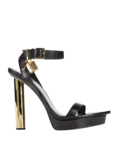 Tom Ford Woman Sandals Black Size 11 Leather