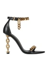 Tom Ford Woman Sandals Black Size 8 Calfskin, Aluminum, Brass In Black