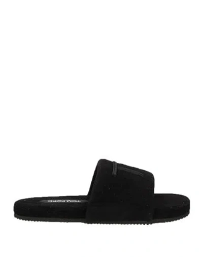 Tom Ford Woman Sandals Black Size 8 Cotton