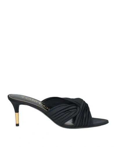 Tom Ford Woman Sandals Black Size 8 Textile Fibers