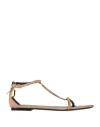 Tom Ford Woman Sandals Blush Size 8 Goat Skin, Zamak