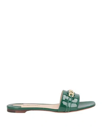 Tom Ford Woman Sandals Emerald Green Size 7 Calfskin