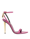 Tom Ford Naked 95 Padlock-detailed Sandals In Pink