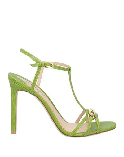 Tom Ford Woman Sandals Lime Green Size 8 Calfskin