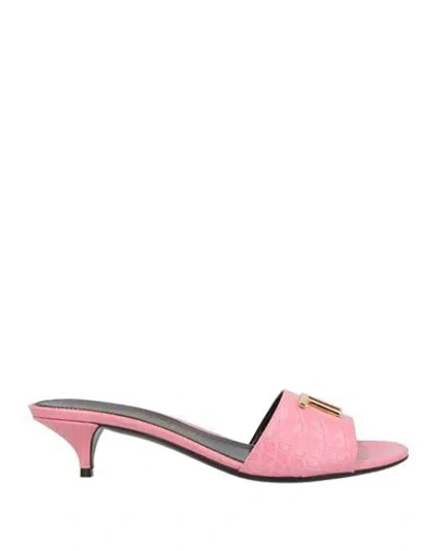 Tom Ford Woman Sandals Pink Size 8 Calfskin