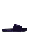 Tom Ford Woman Sandals Purple Size 12 Textile Fibers In Purple