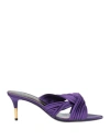 Tom Ford Woman Sandals Purple Size 9 Textile Fibers