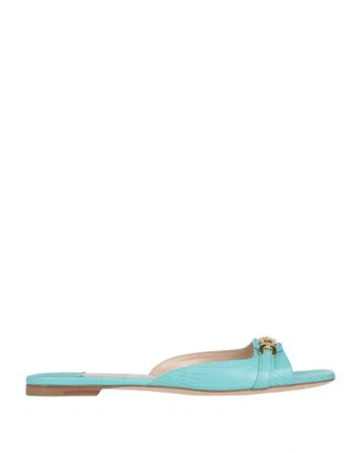 Tom Ford Woman Sandals Sky Blue Size 8 Calfskin