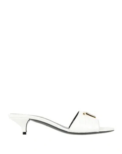Tom Ford Woman Sandals White Size 8 Calfskin