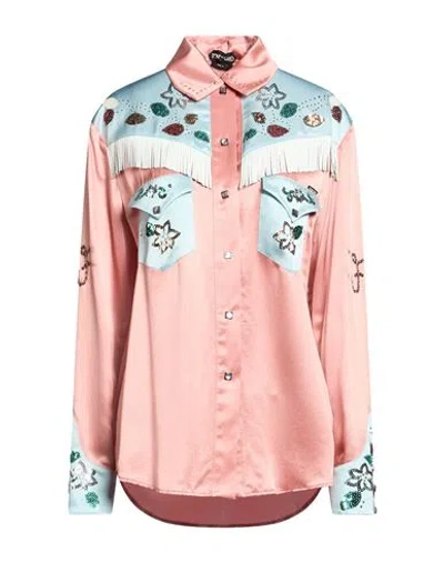 Tom Ford Woman Shirt Antique Rose Size 4 Silk In Pink