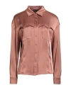 Tom Ford Woman Shirt Bright Blue Size 6 Acetate, Viscose