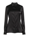 Tom Ford Woman Shirt Black Size 2 Silk, Elastane