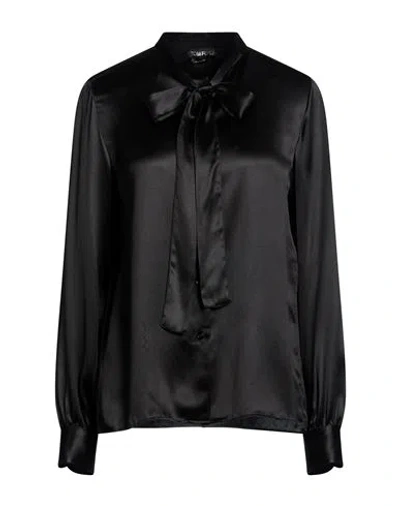 Tom Ford Woman Shirt Black Size 8 Silk