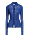 Tom Ford Woman Shirt Blue Size L Viscose In Blue