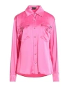 Tom Ford Woman Shirt Fuchsia Size 8 Acetate, Viscose In Pink