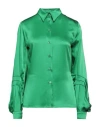 Tom Ford Woman Shirt Green Size 0 Acetate, Viscose