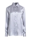 Tom Ford Woman Shirt Grey Size 4 Silk In Gray
