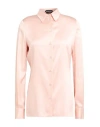 Tom Ford Woman Shirt Light Pink Size 2 Silk, Elastane