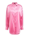 Tom Ford Fluid Charmeuse Silk Shirt In Pink