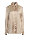 Tom Ford Womens Silk Shirt In Gold In Beige