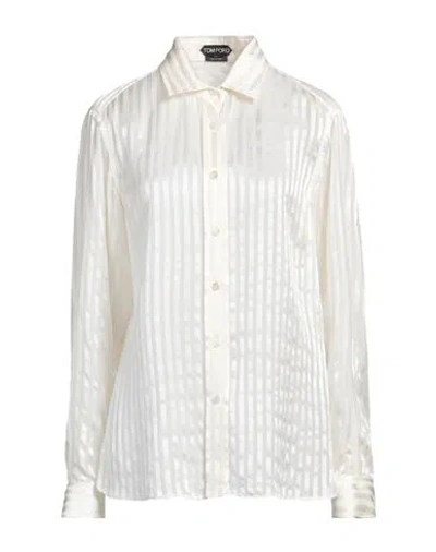 Tom Ford Woman Shirt White Size 10 Silk