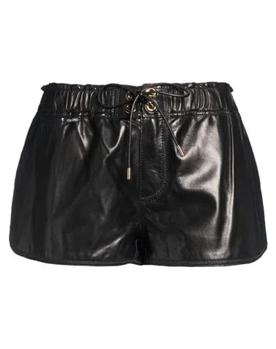 Tom Ford Woman Shorts & Bermuda Shorts Black Size 6 Lambskin