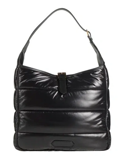 Tom Ford Woman Shoulder Bag Black Size - Calfskin, Polyamide, Brass