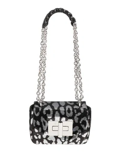 Tom Ford Woman Shoulder Bag Black Size - Viscose, Pvc - Polyvinyl Chloride
