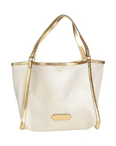 Tom Ford Woman Shoulder Bag Gold Size - Polyester, Calfskin, Brass, Ytterbium