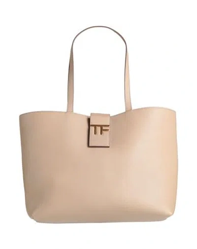 Tom Ford Woman Shoulder Bag Light Brown Size - Calfskin In Beige