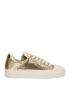 Tom Ford Croc-embossed Metallic Sneakers In Gold