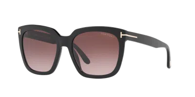 Tom Ford Woman Sunglass Ft0502 In Burgundy Gradient