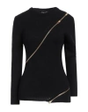 Tom Ford Woman Sweater Black Size L Cashmere, Cotton In Black