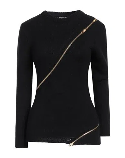 Tom Ford Woman Sweater Black Size L Cashmere, Cotton