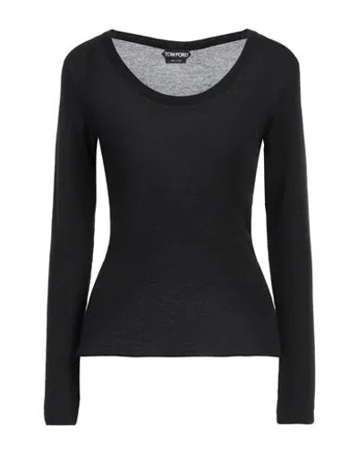 Tom Ford Woman Sweater Black Size M Cashmere, Silk