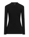 Tom Ford Woman Sweater Black Size M Wool, Polyester In Black