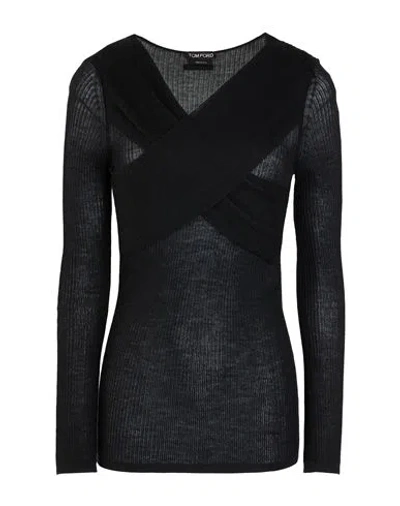 Tom Ford Woman Sweater Black Size S Cashmere, Silk